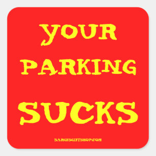 UW PARKEERSUCCES VIERKANTE STICKER