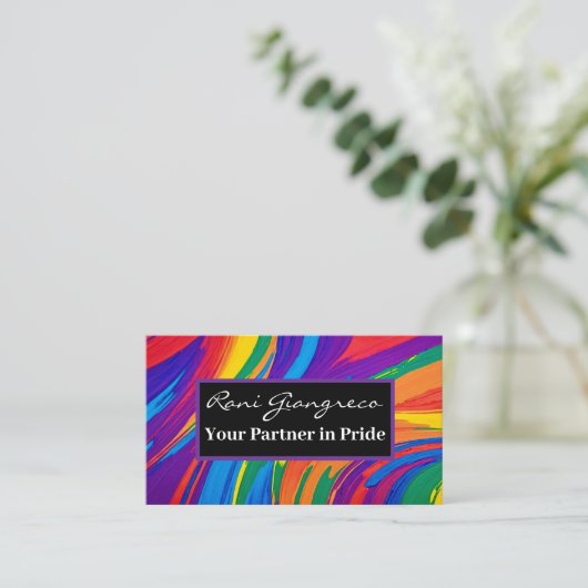 Uw partner in trots visitekaartje (Staand voorkant)