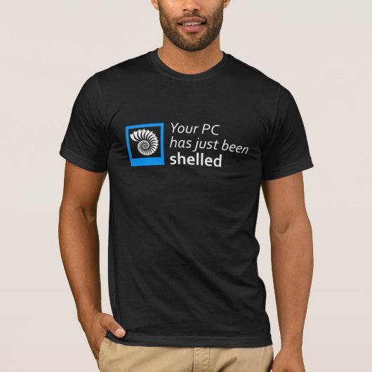 Uw pc is net afgesloten t-shirt (Voorkant)