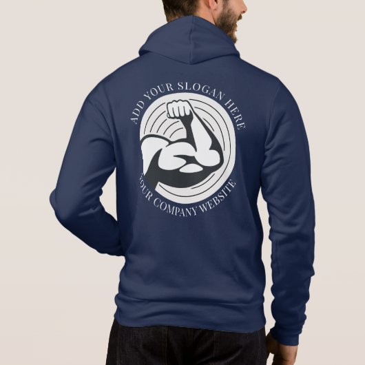 Uw personeel van het Bedrijf van de Bedrijfs Logo  Hoodie (Achterkant)