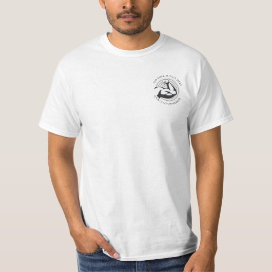 Uw personeel voor zakelijke Logo T-shirt (Voorkant)