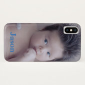 Uw persoonlijke foto en tekst of naam toevoegen Case-Mate iPhone case (Achterkant (horizontaal))