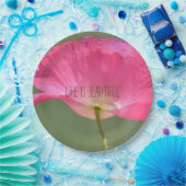 Uw persoonlijke foto en tekst papieren bordje (Feest)