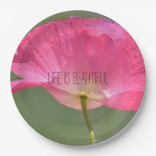 Uw persoonlijke foto en tekst papieren bordje