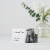 Uw persoonlijke fotoontwerp visitekaartje (Staand voorkant)