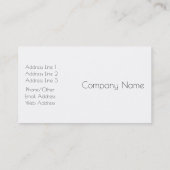 Uw persoonlijke fotoontwerp visitekaartje (Achterkant)