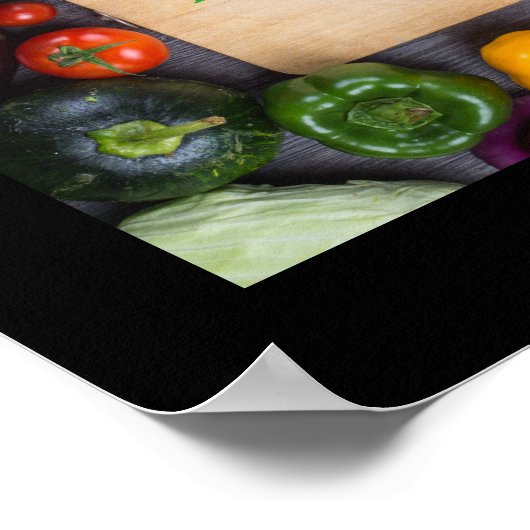 Uw persoonlijke naam Kitchen Art Poster (Hoek)