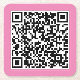 Uw persoonlijke QR-code die aan uw URL is gekoppel Kartonnen Onderzetters