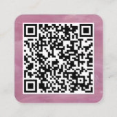Uw persoonlijke QR-code die aan uw URL is gekoppel Vierkante Visitekaartje (Voorkant)