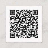 Uw persoonlijke QR-code die aan uw URL is gekoppel Vierkante Visitekaartje (Voorkant)
