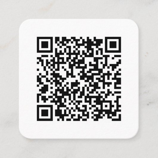 Uw persoonlijke QR-code die is gekoppeld aan uw UR Vierkante Visitekaartje (Voorkant)
