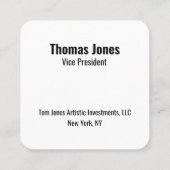 Uw persoonlijke QR-code die is gekoppeld aan uw UR Vierkante Visitekaartje (Achterkant)