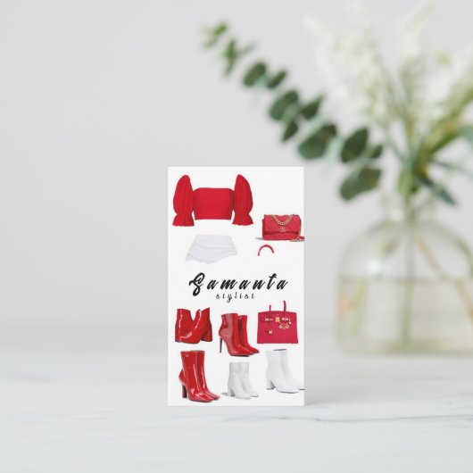 Uw persoonlijke stijl Conciërge Visitekaartje (Staand voorkant)