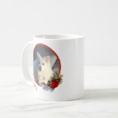 Uw Pet Christmas Foto en Naam Mok (Voorkant links)