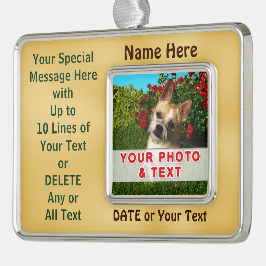 Uw Pet, de Ornament van het Lijst van het Afbeeldi (Links)