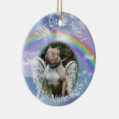 UW PET Memorial Foto 2 Sides Keramisch Ornament (Rechts)