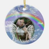 UW PET Memorial Foto 2 Sides Keramisch Ornament (Voorkant)