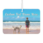 Uw Pet Photo Air Freshener met aangepaste tekst Luchtverfrisser (Voorkant)