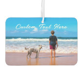 Uw Pet Photo Car Luchtverfrisser met aangepaste te (Achterkant)