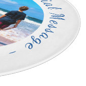 Uw Pet Photo Cutting Board Gift met tekst Snijplank (Hoek)