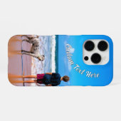 Uw Pet Photo iPhone Case met aangepaste tekst Hoesje (Achterkant horizontaal)