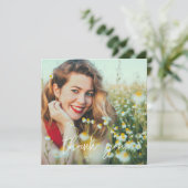 Uw Pet van het Afstuderen van de Foto Dank u Witte Bedankkaart (Staand voorkant)