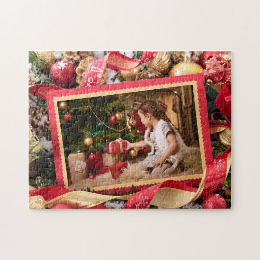 UW PHOTO aangepaste kerstpuzzel Legpuzzel (Horizontaal)