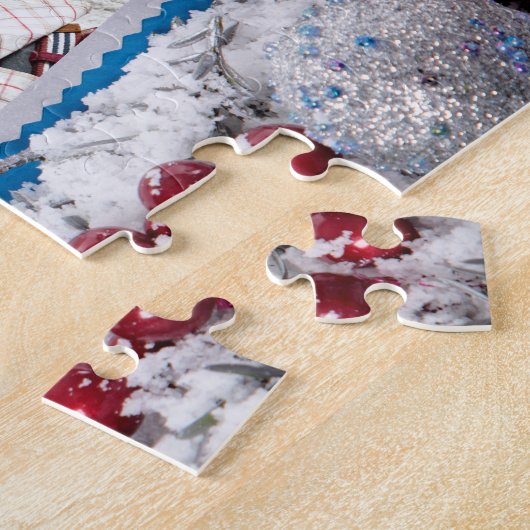 UW PHOTO aangepaste kerstpuzzel Legpuzzel (Zijkant)