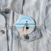 Uw Photo Button Gift met aangepaste tekst (In situ)