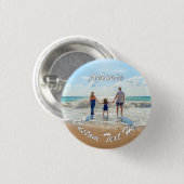 Uw Photo Button Gift met aangepaste tekst en naam (Voorkant /achterkant)