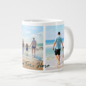 Uw Photo Collage Coffee Mok met aangepaste tekst (Voorkant rechts)