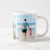 Uw Photo Collage Coffee Mok met aangepaste tekst (Rechts)