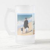 Uw Photo Collage Glass Beer Mok met aangepaste tek (Links)