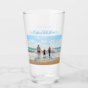 Uw Photo Glass Gift met aangepaste tekst Glas