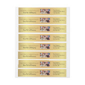 Uw Photo Gold Merry-kerstretouradres (Vel)