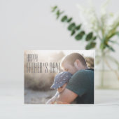 Uw Photo Happy Vaderdag Kaart (Staand voorkant)