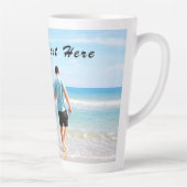Uw Photo Latte-Mok met aangepaste tekst Latte Mok (Rechts)