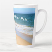 Uw Photo Latte-Mok met aangepaste tekst Latte Mok (Rechts)