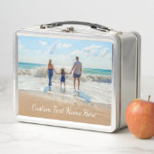 Uw Photo Metal Lunch Box met aangepaste tekstnaam (In situ)