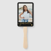 Uw Photo Monogram Name Afstuderen Class of 2023 Handwaaier (Achterkant)