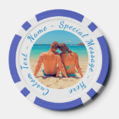 Uw Photo Poker Chips Gift met aangepaste tekst (Achterkant)