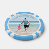 Uw Photo Poker Chips Gift met aangepaste tekst (Enkel)