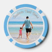 Uw Photo Poker Chips Gift met aangepaste tekst (Achterkant)