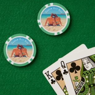 Uw Photo Poker Chips Gift met aangepaste tekstnaam