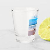 Uw Photo Shot Glass Gift met aangepaste tekstnaam Glas (Links)