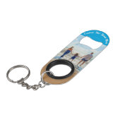 Uw Photo Sleutelhanger Bottle Opener Gift Aangepas Mini Flessenopener (Voorkant Gekanteld)