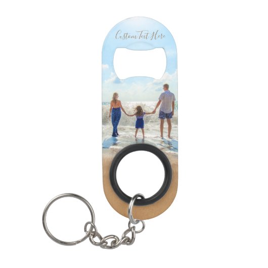 Uw Photo Sleutelhanger Bottle Opener met aangepast Mini Flessenopener (Voorkant)