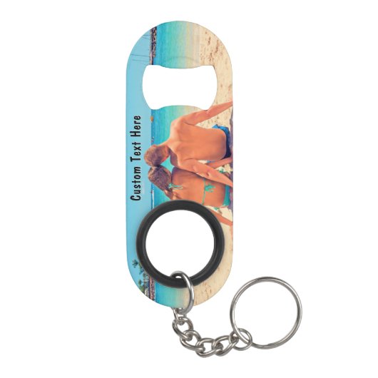 Uw Photo Sleutelhanger Bottle Opener met aangepast Mini Flessenopener (Achterkant)