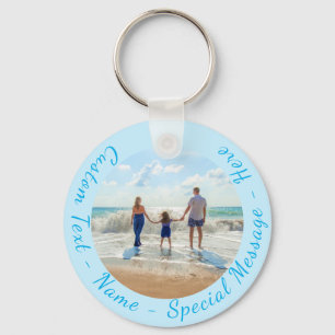 Uw Photo Sleutelhanger Gift met aangepaste tekst