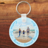 Uw Photo Sleutelhanger Gift met aangepaste tekst (Voorkant)